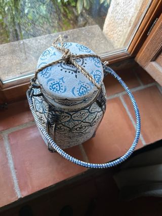 Caja de arroz tailandesa decorada 40x20