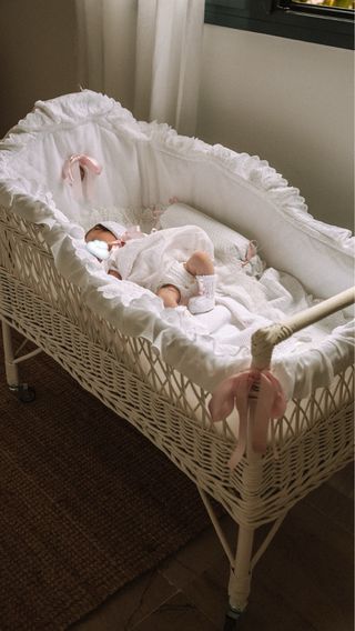 Cuna Moisés Mimbre Bebé
