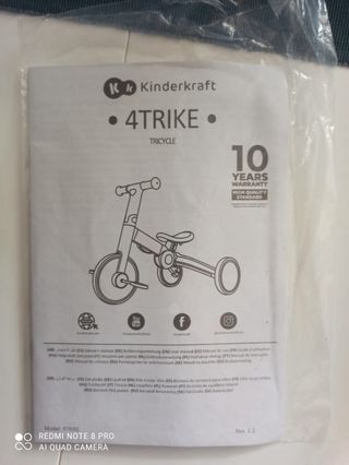 Triciclo Kinderkraft 2 en 1