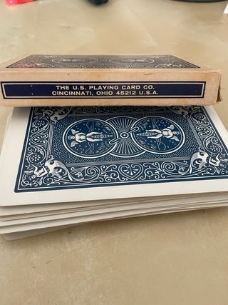 Carte Bicycle Rider Back vintage