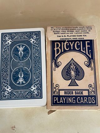 Carte Bicycle Rider Back vintage