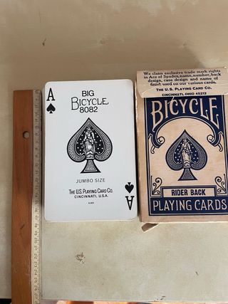 Carte Bicycle Rider Back vintage