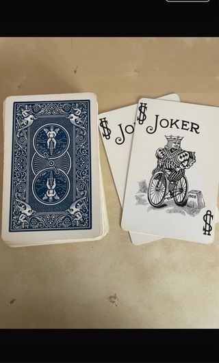 Carte Bicycle Rider Back vintage