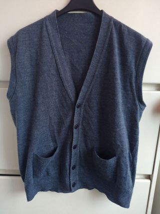 Altea Gilet Lana Vergine Grigio uomo vintage
