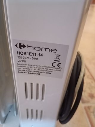 Calefactor Carrefour Home HOR1E11-14