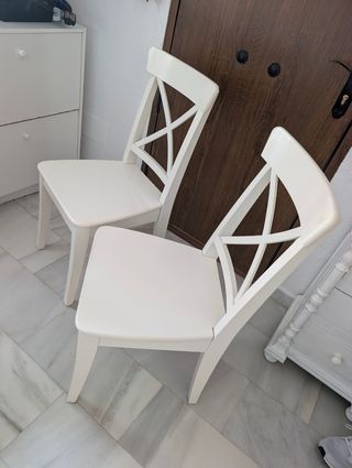Sillas de comedor Ikea blancas