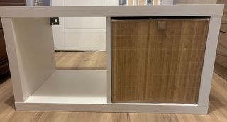 Mueble Ikea Blanco y Bambú