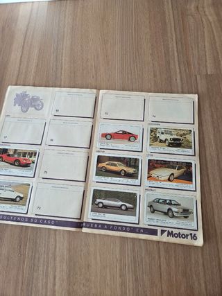Colección Album de Cromos Coches Motor 1986