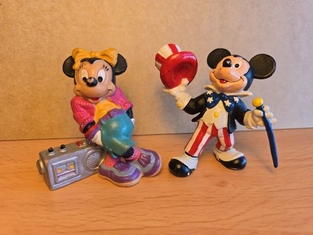 Muñecos PVC Vintage Minnie y Mickey