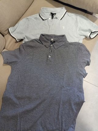 2 polos hombre manga corta talla 2