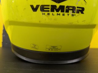 Casco Moto Vemar Amarillo