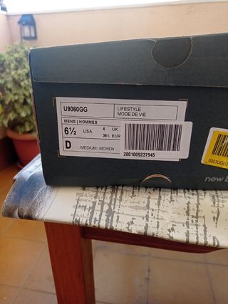 Zapatillas New Balance U9060GG Mujer Talla 39.5
