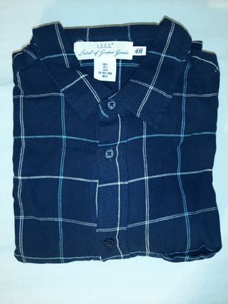 LOTE 3 CAMISAS H&M ESTILO FRANELA, VESTIR