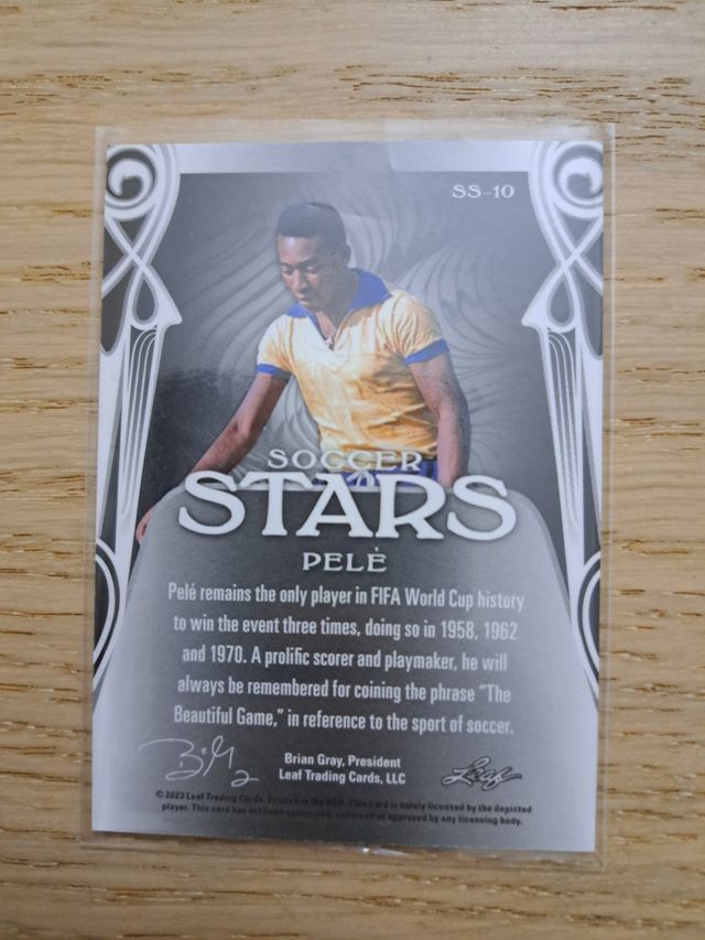 Cromo Leaf Soccer Stars Pelé 17/30