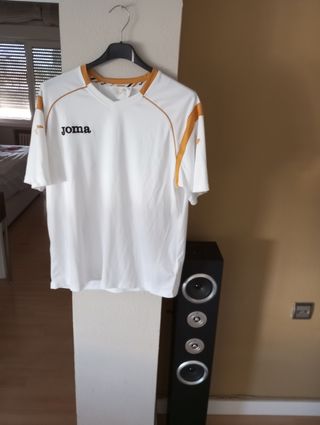 Camiseta Joma Talla M Blanca y Dorada