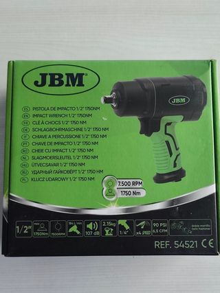 Pistola Neumática Impacto JBM 1/2 1750Nm