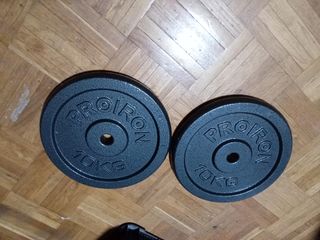 PROIRON Discos 10kg Acero Inoxidable