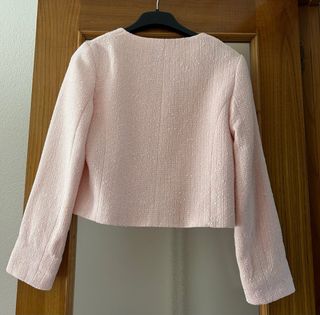 Blazer Zara Rosa Corto
