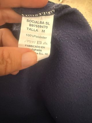 Chándal SOCIALBA Talla M Azul