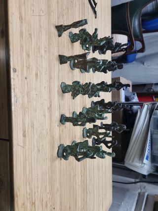 Figuras de ajedrez broce bronce