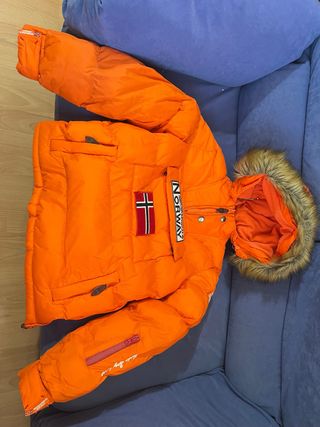 Abrigo Geographical Norway Naranja