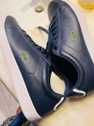 Scarpe uomo Lacoste blu taglia 44 in pelle