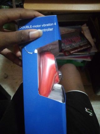 Mando PS4 Doble Vibración Inalámbrico Rojo