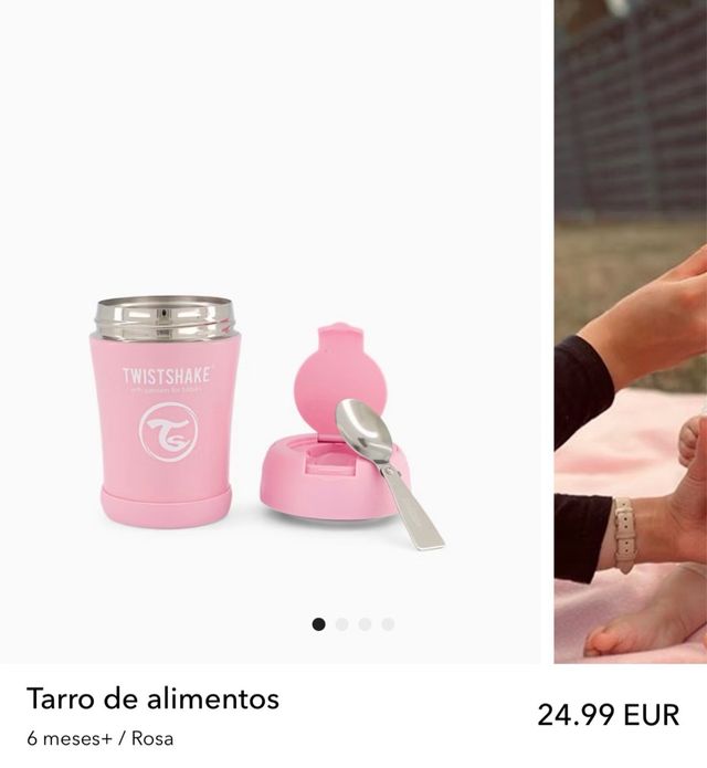 Termo Comida Bebé Twistshake Rosa