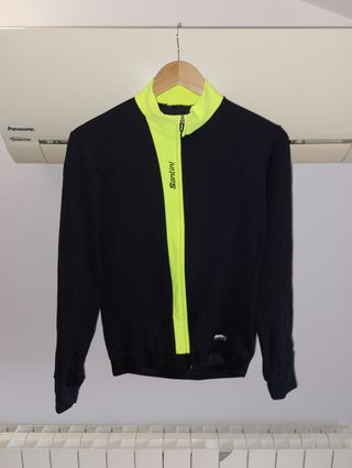 Maillot Santini Talla S Negro/Neón