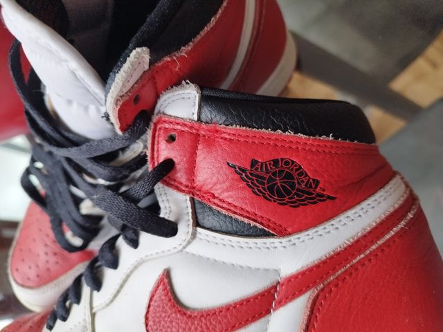 Sapatilhas Air Jordan 1 Nike Branco Vermelho