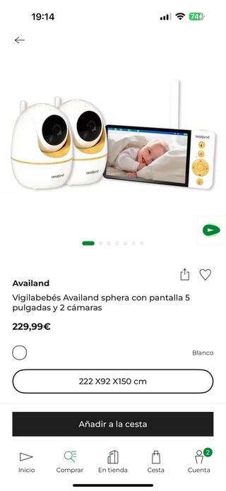 Vigilabebés Availand Sphera 5 2 Cámaras