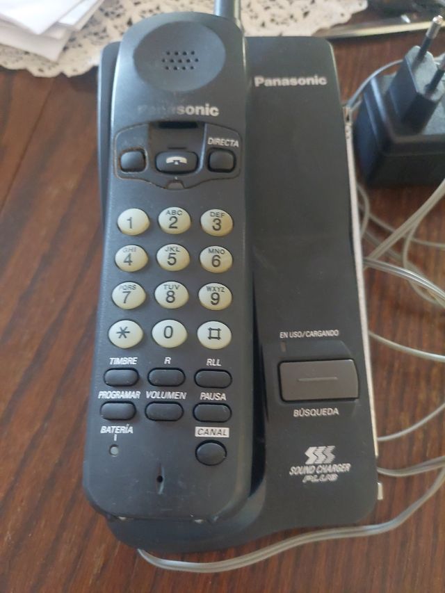 Teléfono Panasonic Negro