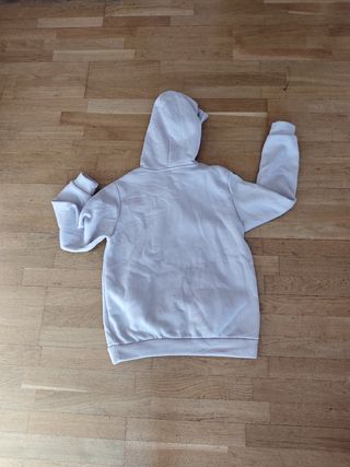 Sudadera beige con capucha talla S
