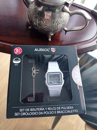Set Auriol: Reloj y Pulsera Blanco