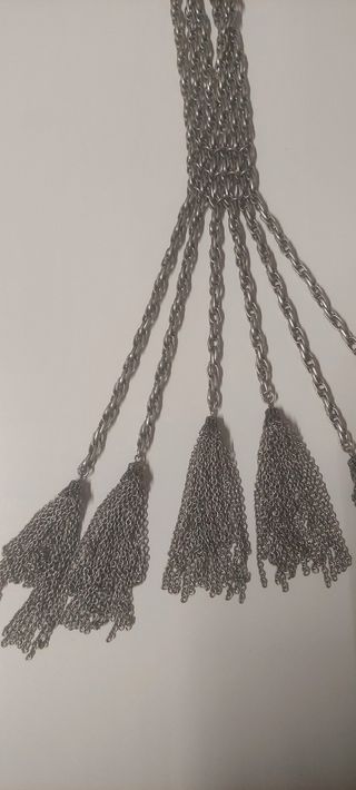 Collar Uterqüe Plateado Largo