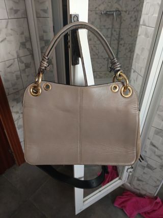 Bolso See By Chloé Beige y Dorado