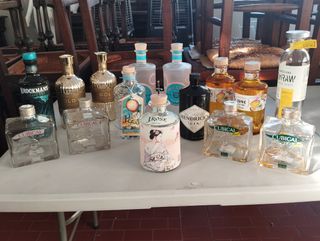 Bottiglie Gin Vuote: Brockmans, Gold, Malfy, June,