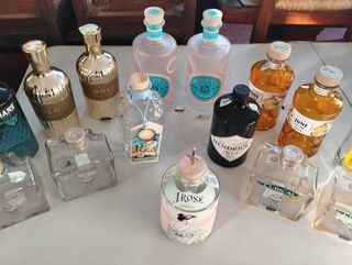 Bottiglie Gin Vuote: Brockmans, Gold, Malfy, June,