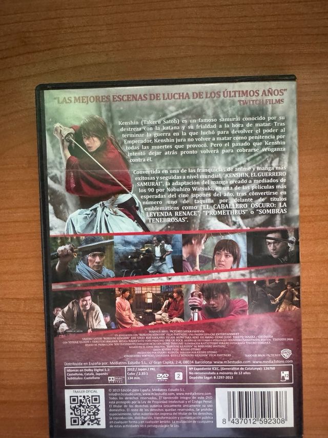 Kenshin El Guerrero Samurai DVD