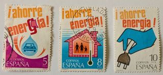 3 Sellos España 1979 Ahorre Energía