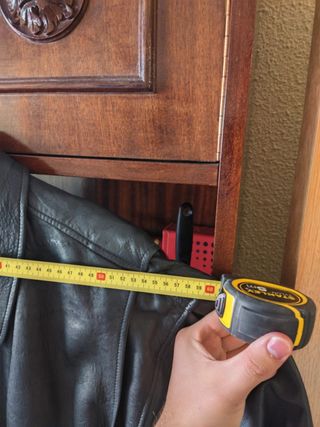 Chaqueta aviador cuero vintage marrón