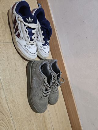 Zapatillas Adidas Blancas y Azules