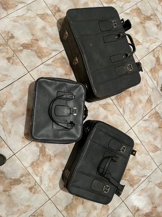 Juego de 3 maletas negras