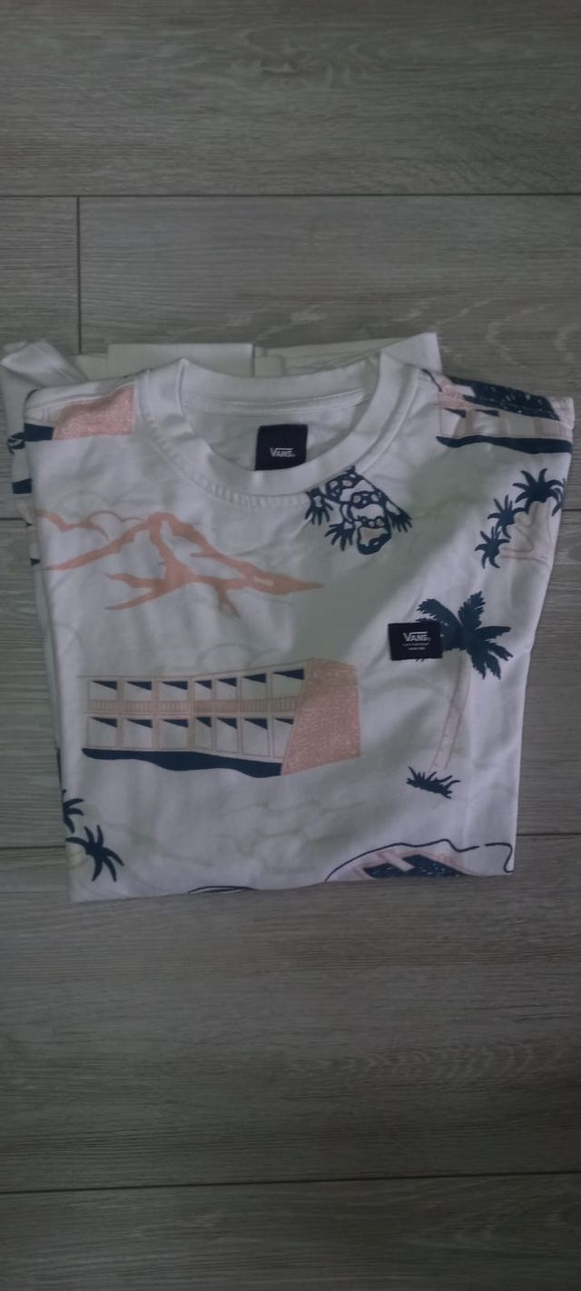 Felpa Vans bianca con stampa