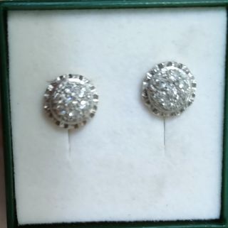 Pendientes oro con zirconitas