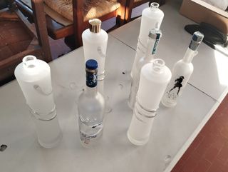 Bottiglie Vodka Vuote - Set 7 Pezzi