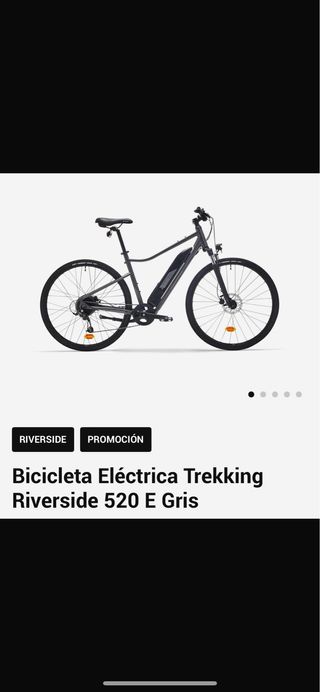 Bicicleta Eléctrica Trekking Riverside 520 E Gris