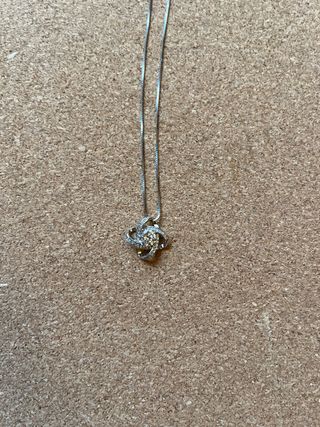 3 Collares Plateados Bisutería