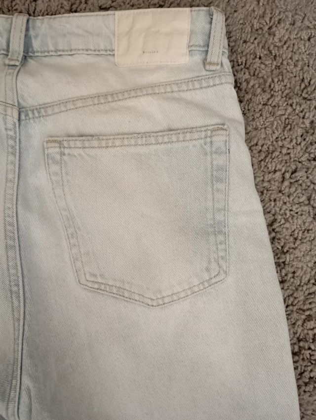 Calças de ganga azuis Bershka