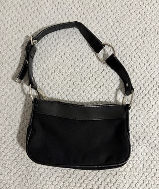 Bolso Mango Negro con Hebillas VINTAGE